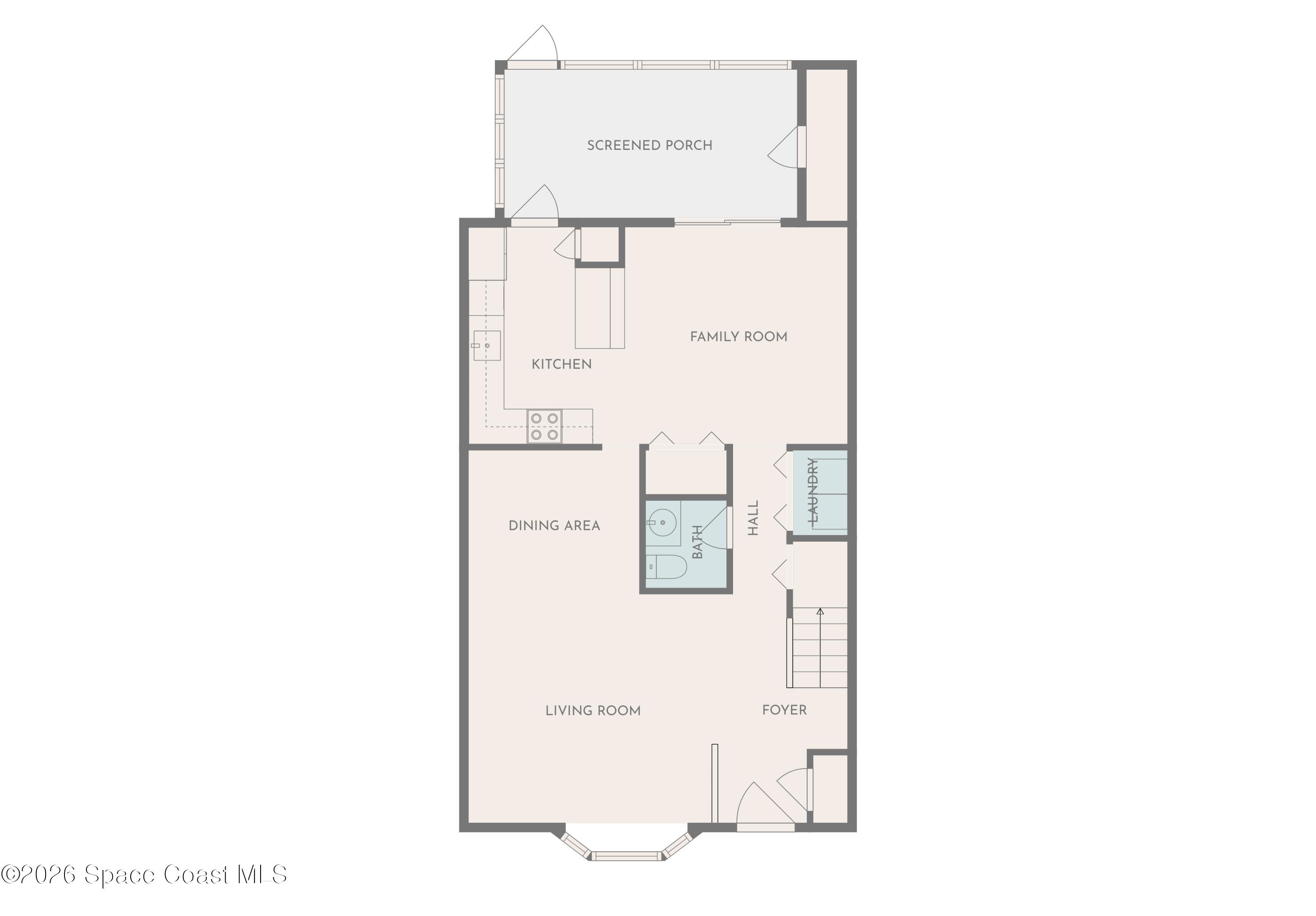 2016 Manor Drive Northeast Palm Bay, FL 32905 - Photo 28 of 29 a picture of floor plan