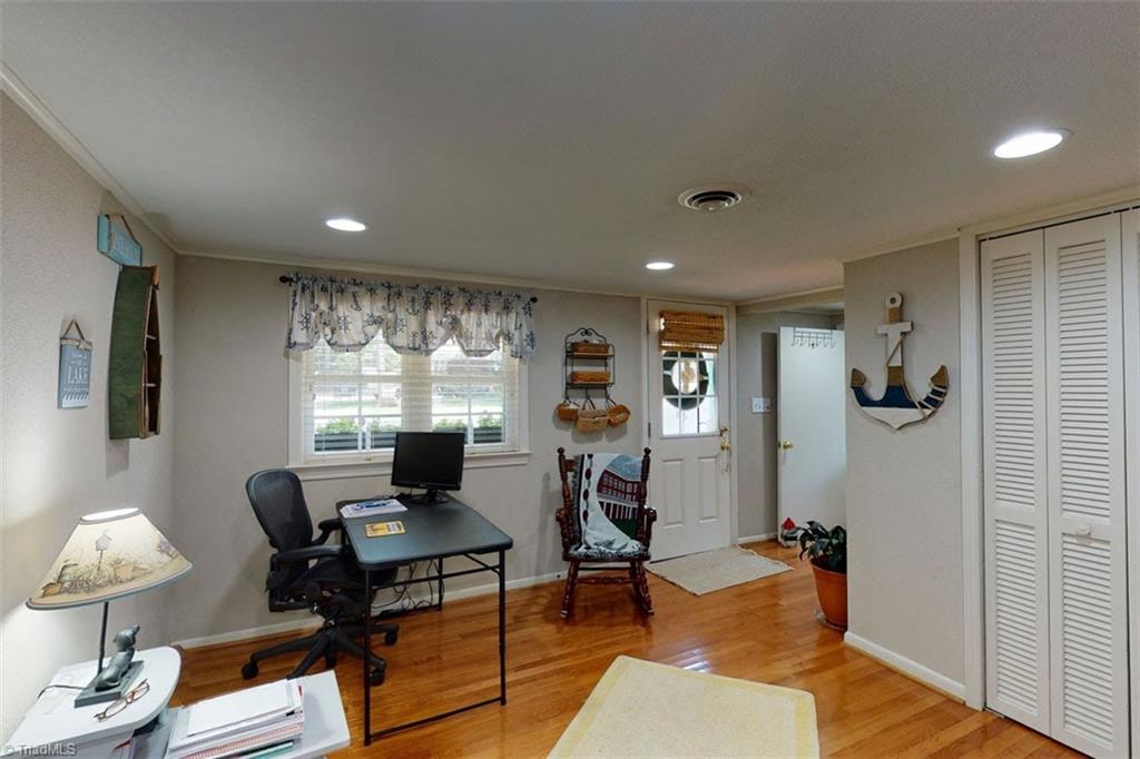 780 Cedar Branch Road Denton, NC 27239 - Photo 19 of 29 Entry. Currently being used as an office, but also used previously as extra sleeping space with a futon or loveseat for those weekend guests.