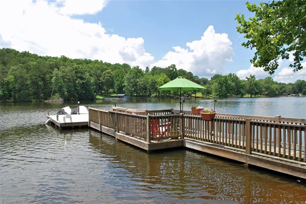 780 Cedar Branch Road Denton, NC 27239 - Photo 24 of 29 Private pier with floater with swim ladder and 12 feet of water.