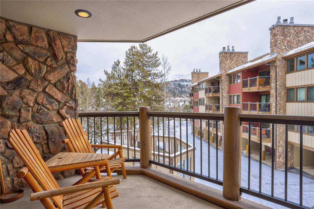 325 Four Oclock Road, Unit C203 Breckenridge, CO 80424 - Photo 21 of 35 a view of balcony with furniture