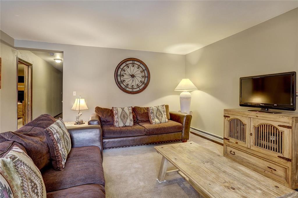 325 Four Oclock Road, Unit C203 Breckenridge, CO 80424 - Photo 10 of 35 a living room with furniture and a flat screen tv