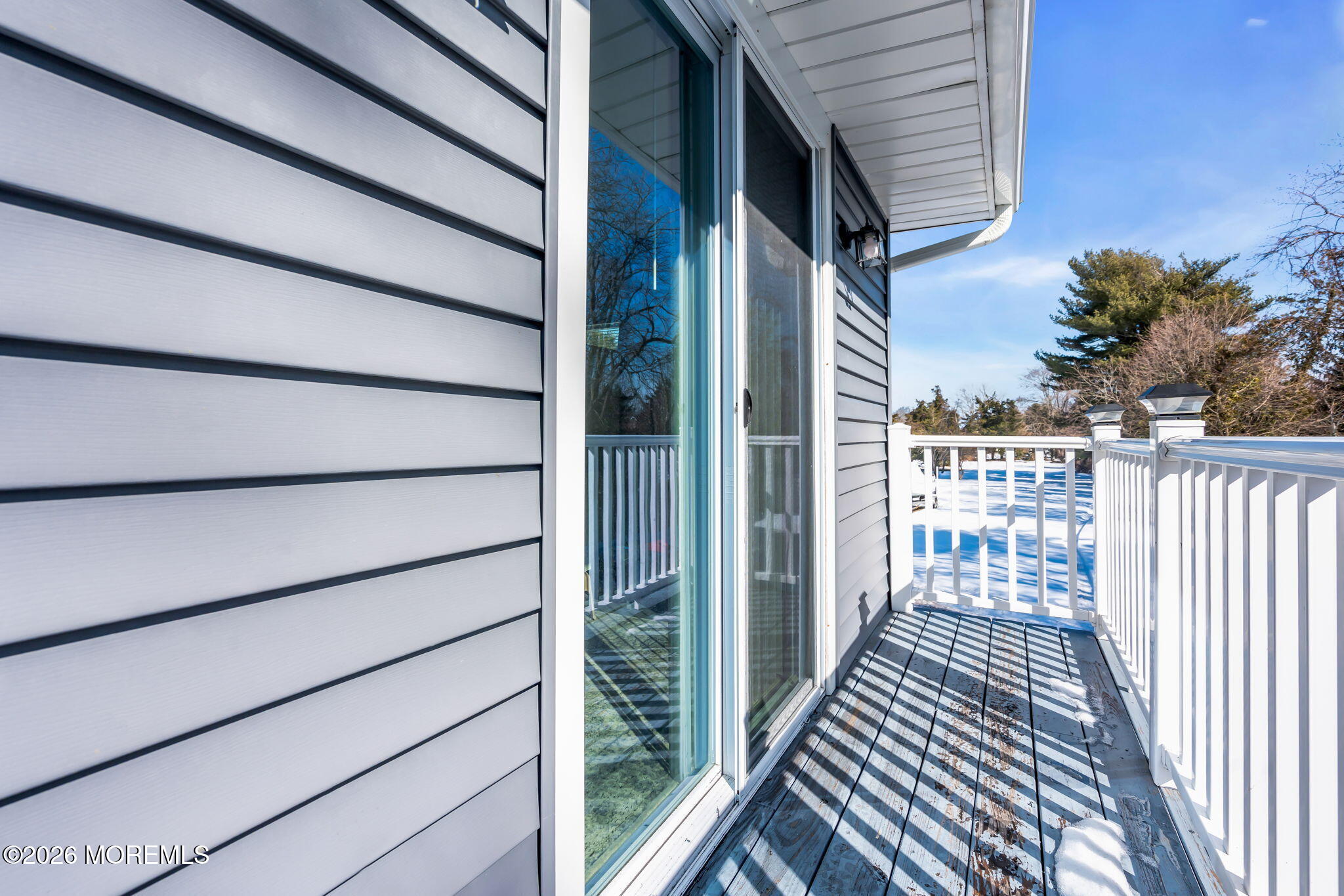 367 South Green Street Tuckerton, NJ 08087 - Photo 28 of 41 a view of a balcony with wooden floor and fence