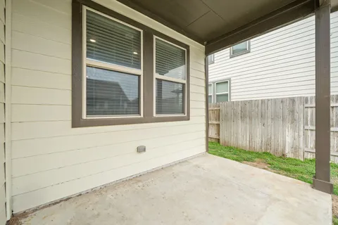 a view of a house that has a window