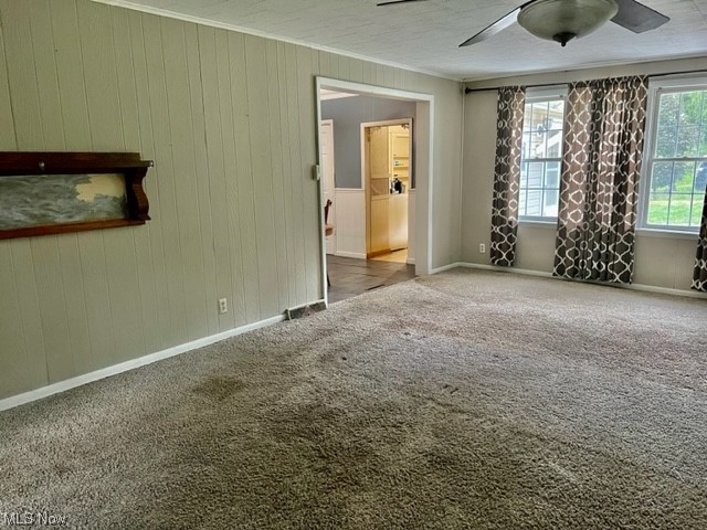 2360 Sheperds Valley Road New Cumberland, WV 26047 - Photo 5 of 16 Unfurnished room featuring light carpet and ceiling fan