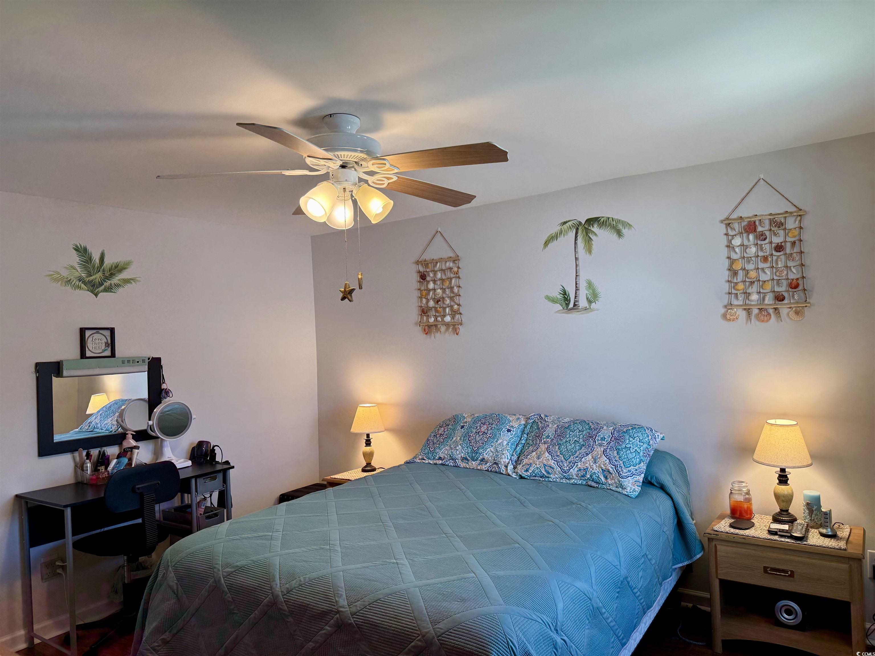 1760 Egret Surfside Beach, SC 29575 - Photo 16 of 29 Bedroom featuring a ceiling fan