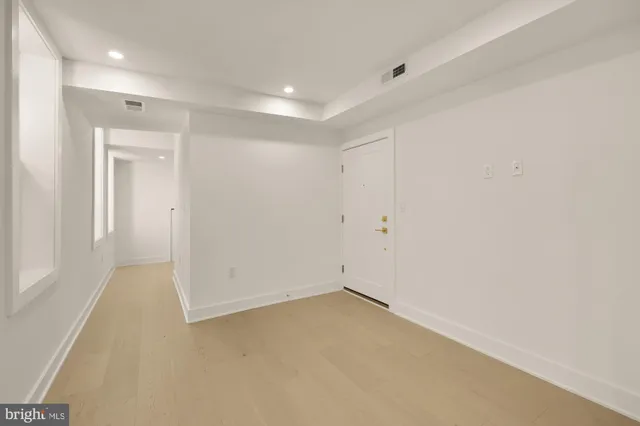 a view of hallway with window