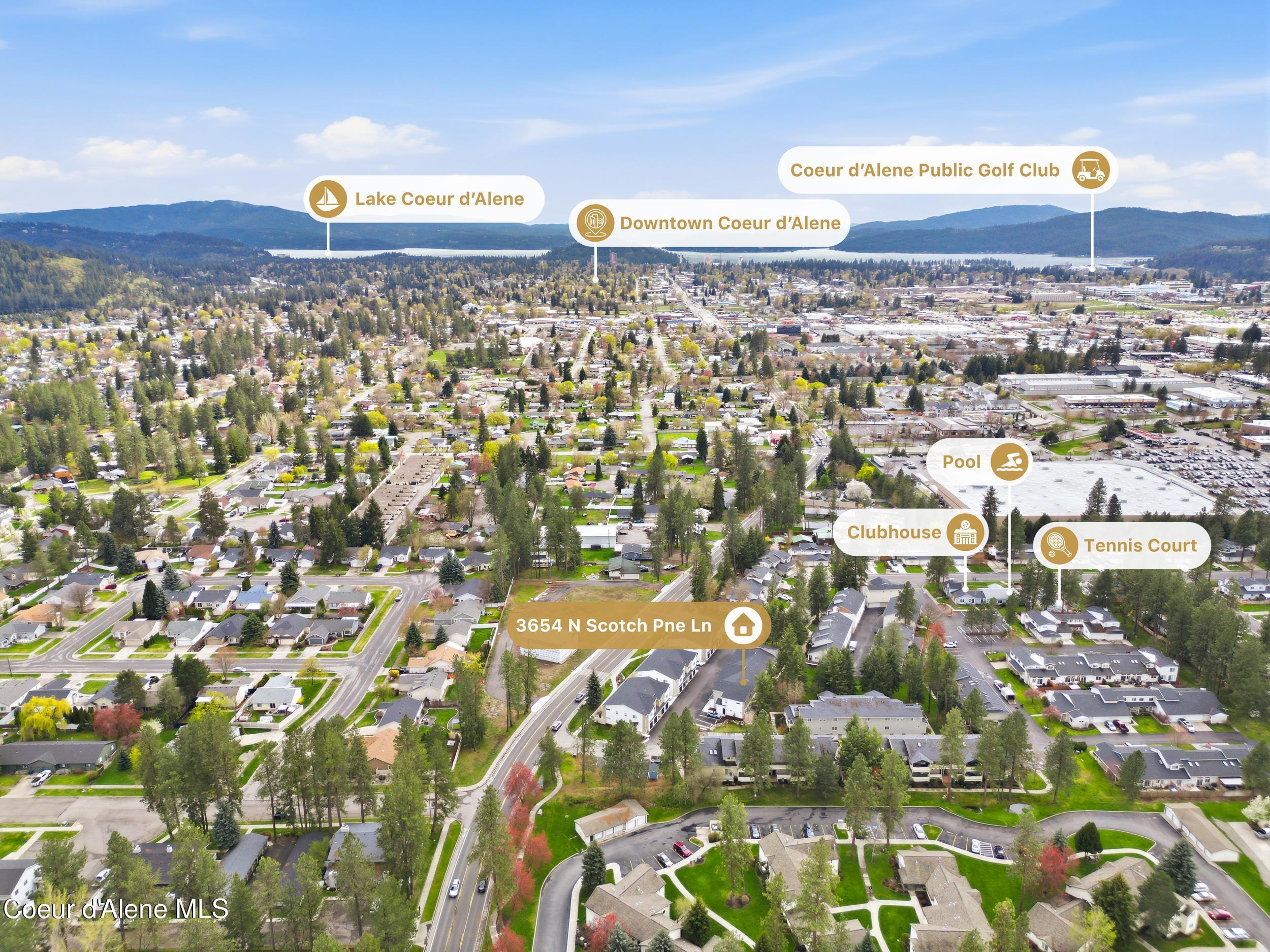 3654 Scotchpine Lane, Unit 2 Coeur D'Alene, ID 83815 - Photo 4 of 62 Ariel