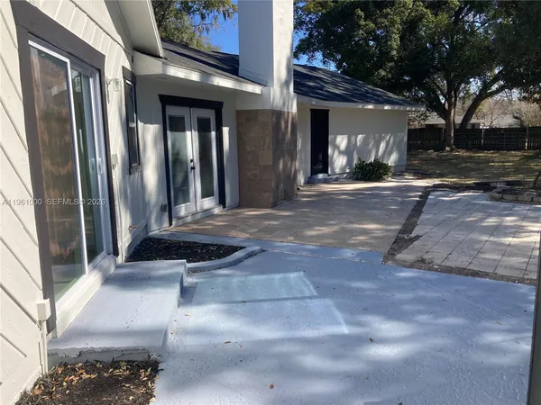 a view of a building with a street
