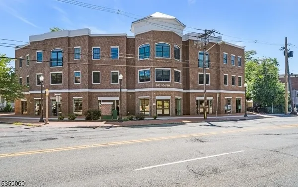 a front view of a building