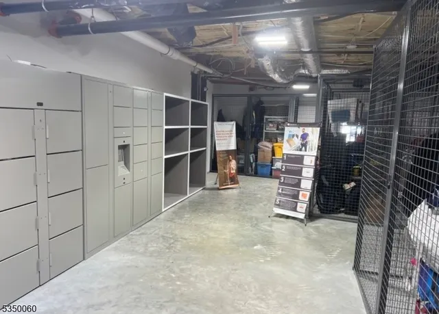 a view of storage and utility room