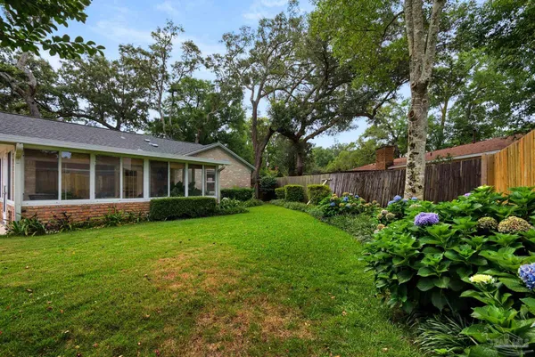 a view of a house that has garden