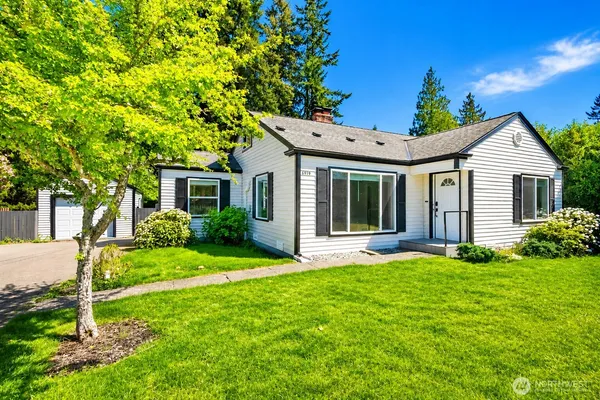 front view of a house and a yard