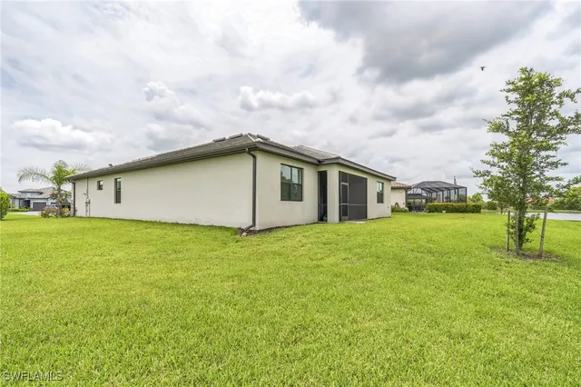 a outdoor space with garden view