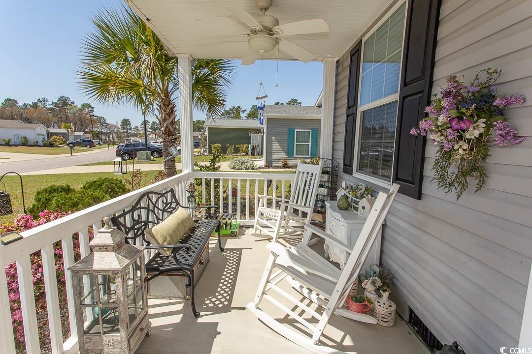 1664 Greenridge Drive Conway, SC 29526 - Photo 2 of 40 Featuring ceiling fan and covered porch