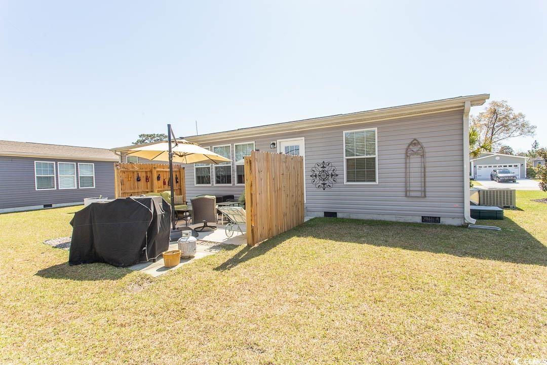 1664 Greenridge Drive Conway, SC 29526 - Photo 37 of 40 Rear view of house with cooling unit, crawl space,