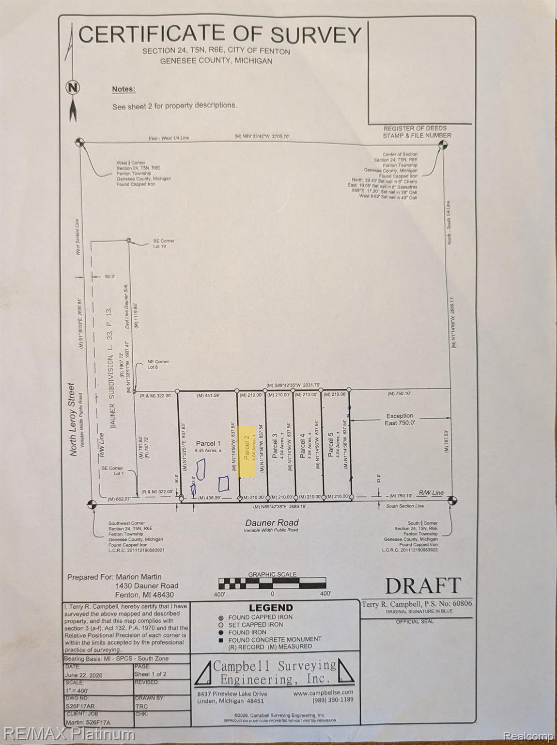 2 Dauner Road Fenton, MI 48430 - Photo 16 of 16 41-1430 Dauner Survey - PXL_20260707_152301395~Parcel 2.jpg