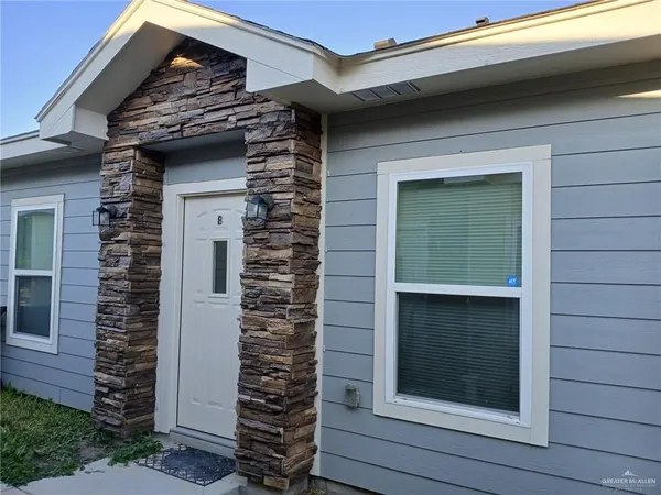 a view of front door of house