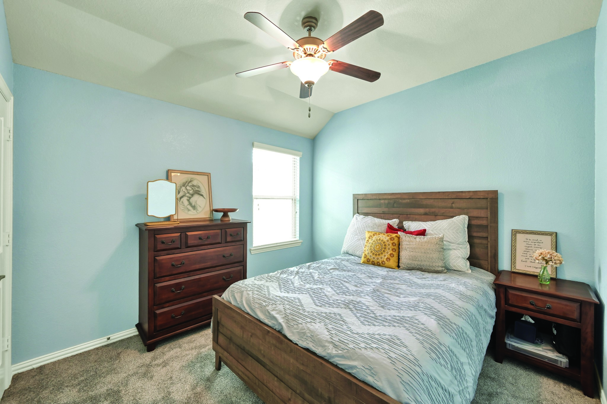 3562 Hamilton Bend Lane Spring, TX 77386 - Photo 15 of 17 Another bright secondary bedroom with high ceilings and a cozy feel — giving everyone a space of their own.
