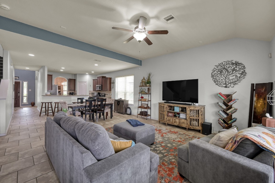 3562 Hamilton Bend Lane Spring, TX 77386 - Photo 9 of 17 This is the kind of layout that makes everyday life feel connected — the living room, dining area, and kitchen all flow together without feeling crowded.