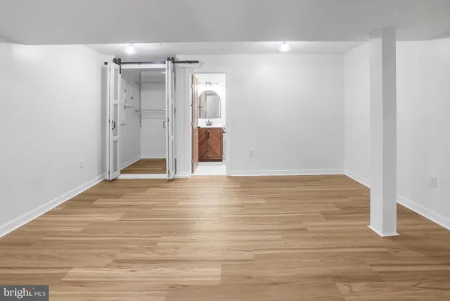 a view of an empty room