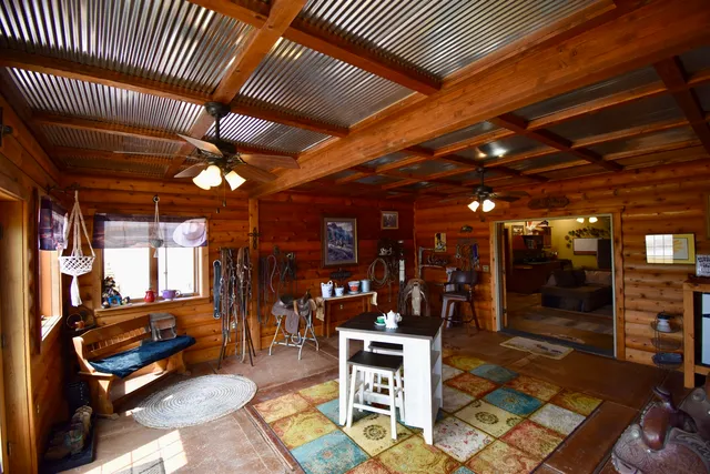 a view of a golf ground with huge green field