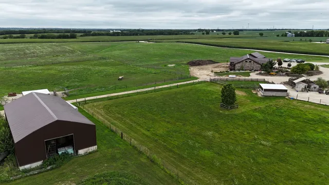 an aerial view of a football ground