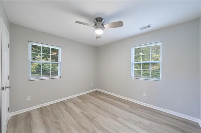 wooden floor in an empty room