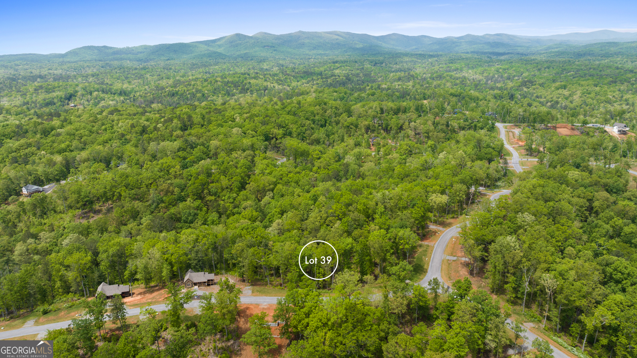 Lot 39 Jakes Landing Way Ellijay, GA 30540 - Photo 5 of 23 a view of a lush green forest with trees and some houses