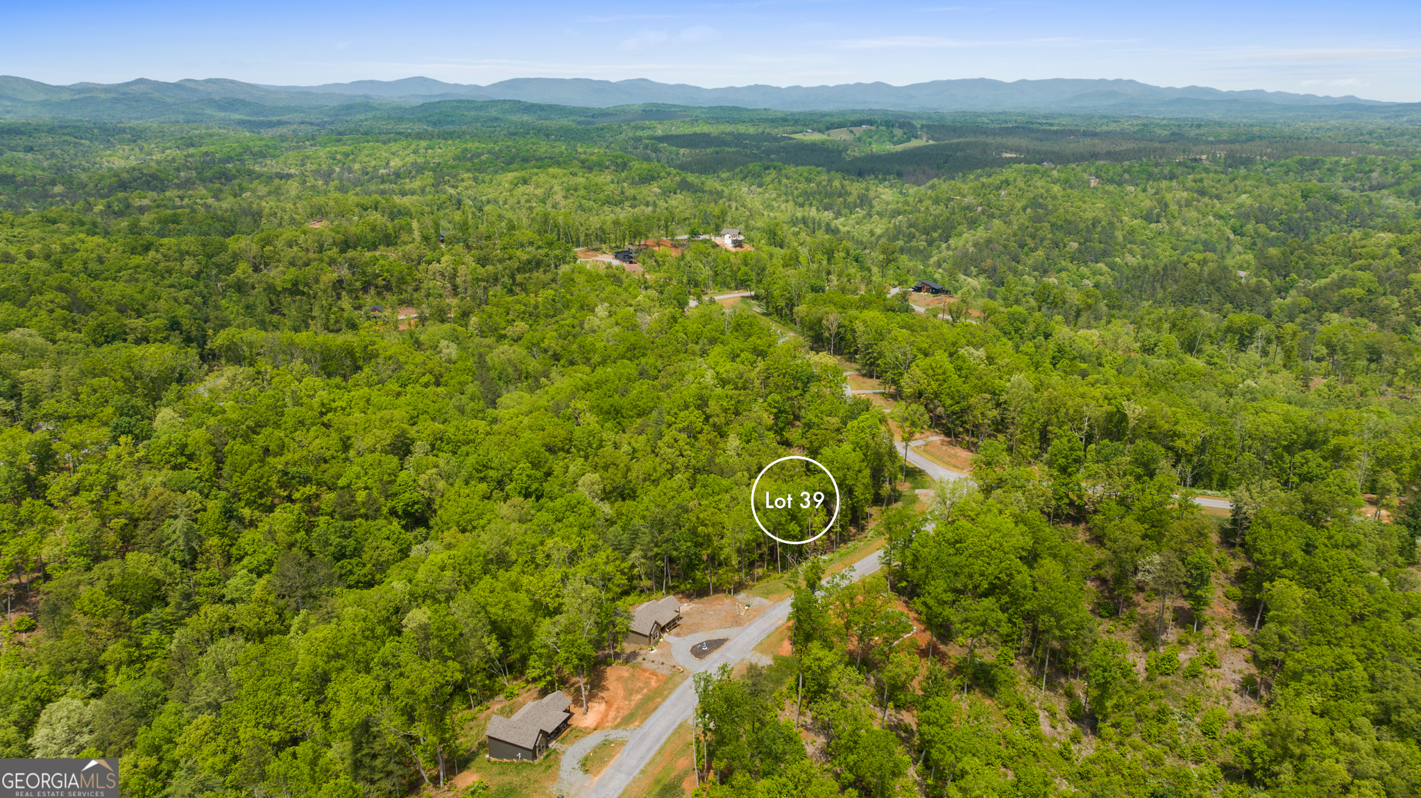Lot 39 Jakes Landing Way Ellijay, GA 30540 - Photo 9 of 23 a view of a house with a lush green forest