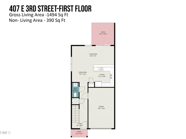 $1,675 | 407 East 3rd Street, Princeton, NC 27569