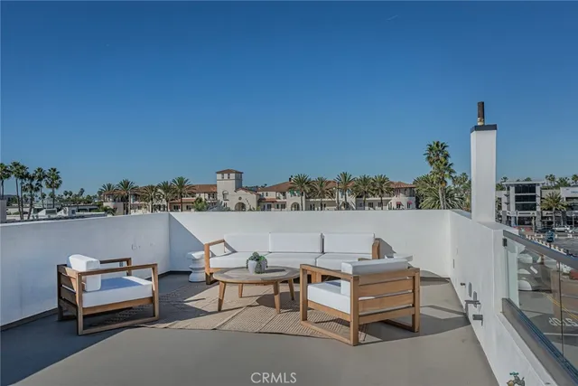 a view of a terrace with chairs