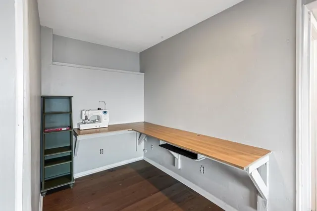 a room with storage and utility room