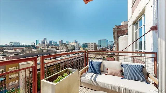 a view of city from balcony