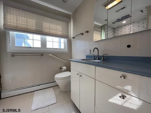 a bathroom with a sink and a toilet