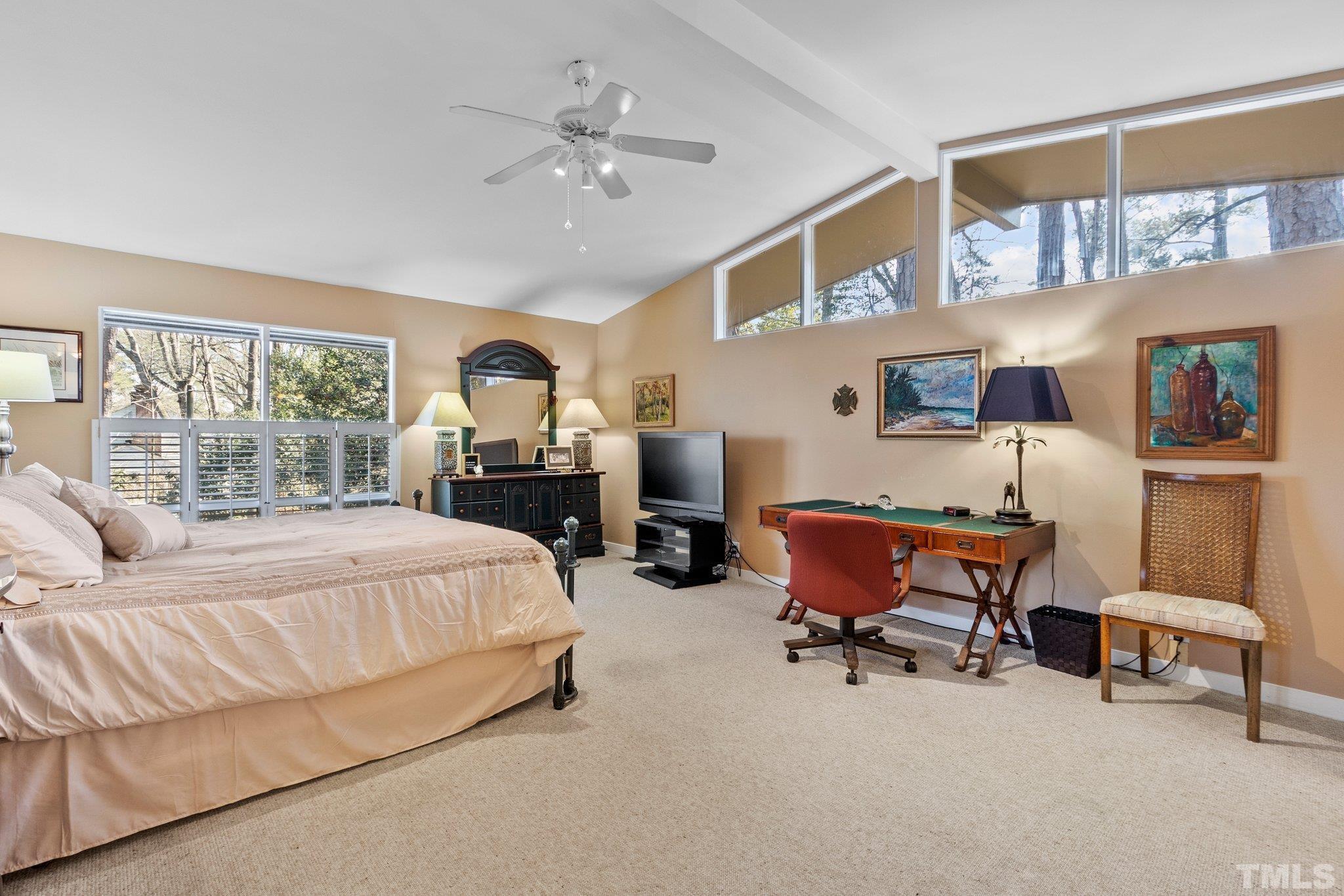 3310 Devon Road Durham, NC 27707 - Photo 36 of 50 Beautiful light filled ensuite space with high ceiling and large well placed windows.