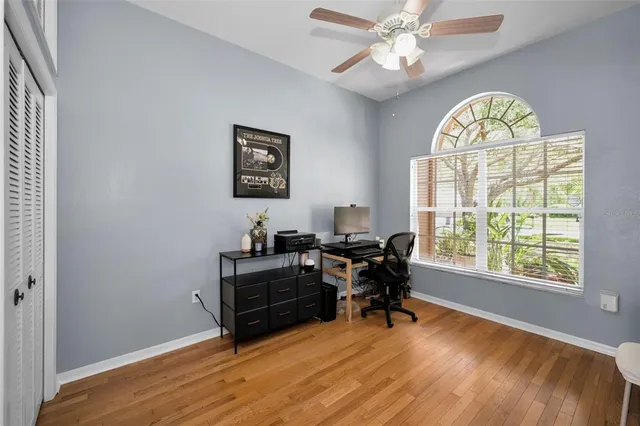 a view of an outdoor space and a yard