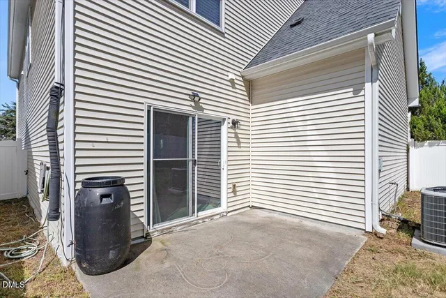 a backyard of a house