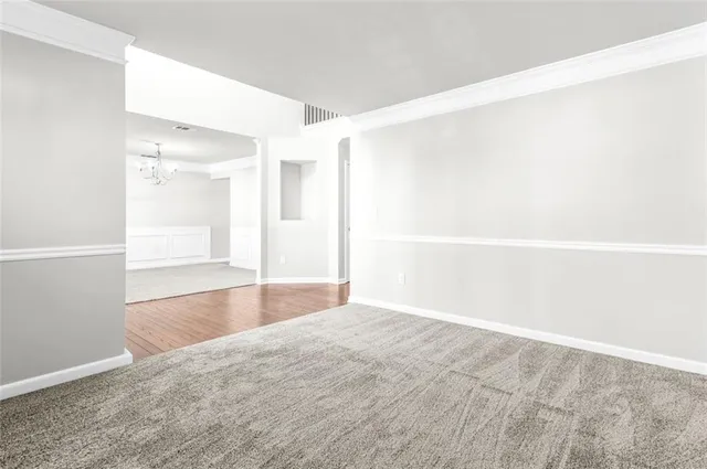 a view of an empty room