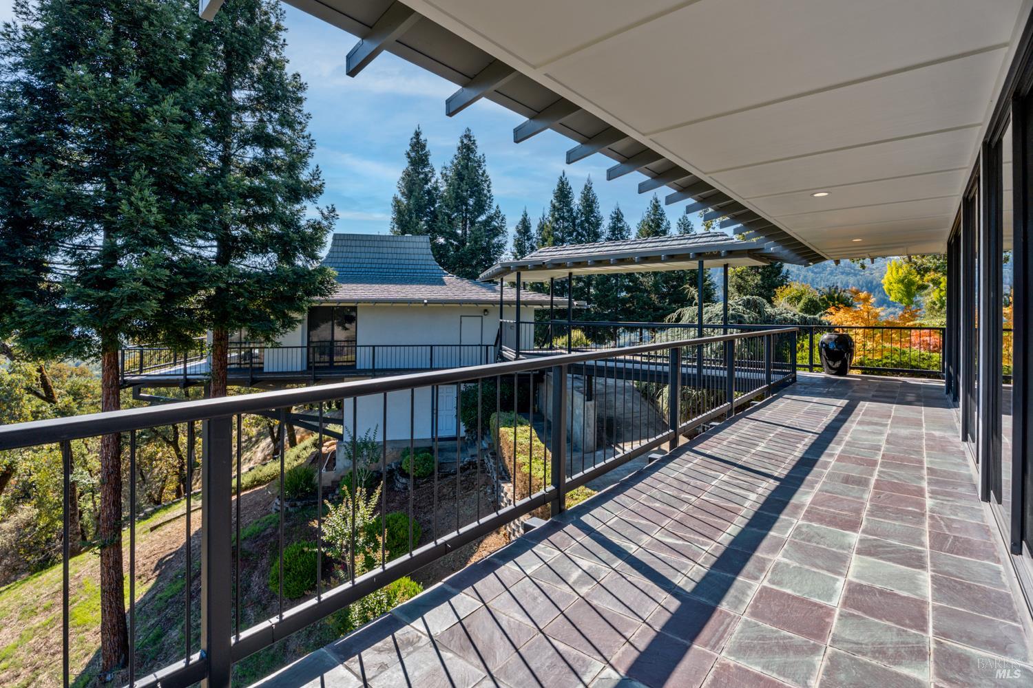 241 Henry Station Road Ukiah, CA 95482 - Photo 28 of 76 a view of a balcony with wooden floor
