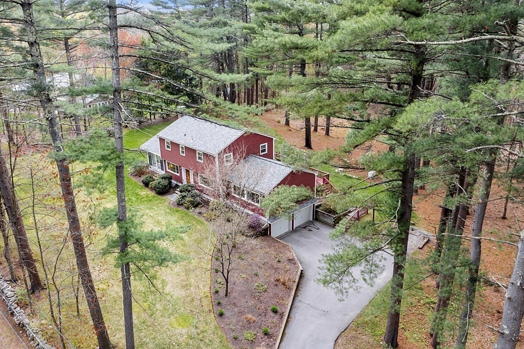 13 Eldridge Road Harvard, MA 01451 - Photo 34 of 40 an aerial view of a house with a yard
