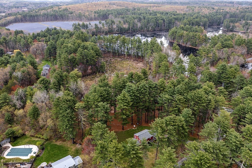 13 Eldridge Road Harvard, MA 01451 - Photo 36 of 40 an aerial view of residential house with outdoor space and trees all around