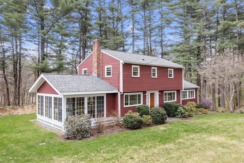 13 Eldridge Road Harvard, MA 01451 - Photo 40 of 40 a aerial view of a house with yard and green space