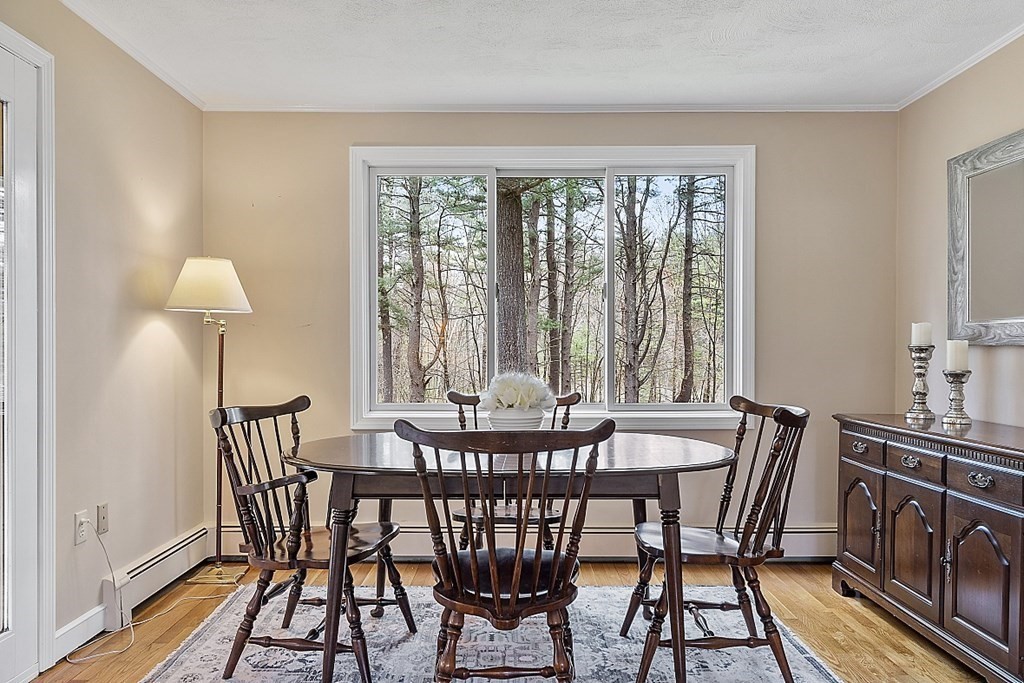 13 Eldridge Road Harvard, MA 01451 - Photo 8 of 40 a view of a dining room with furniture window and outside view