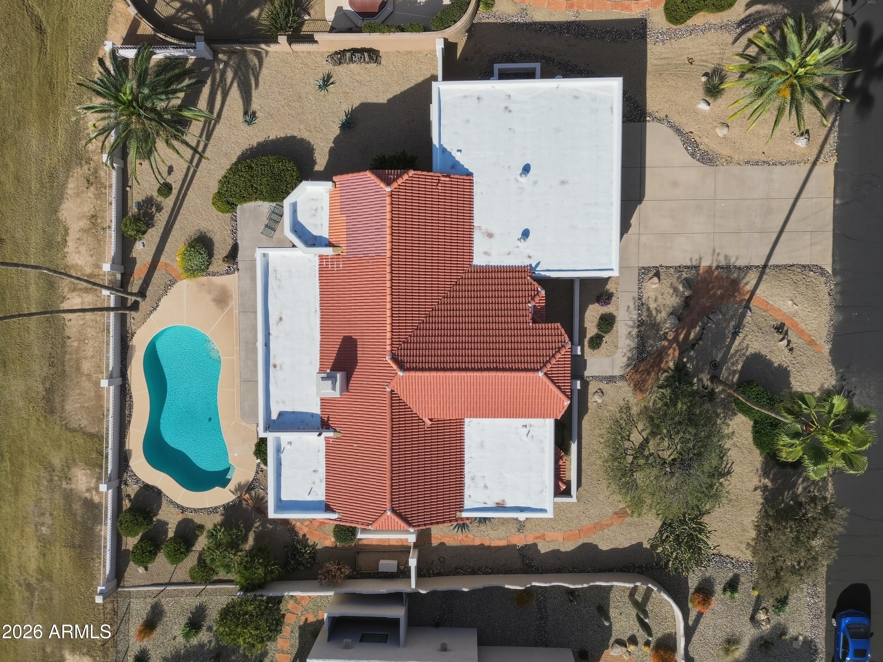 19113 East Vía Esquina Rio Verde, AZ 85263 - Photo 39 of 44 an aerial view of houses with outdoor space