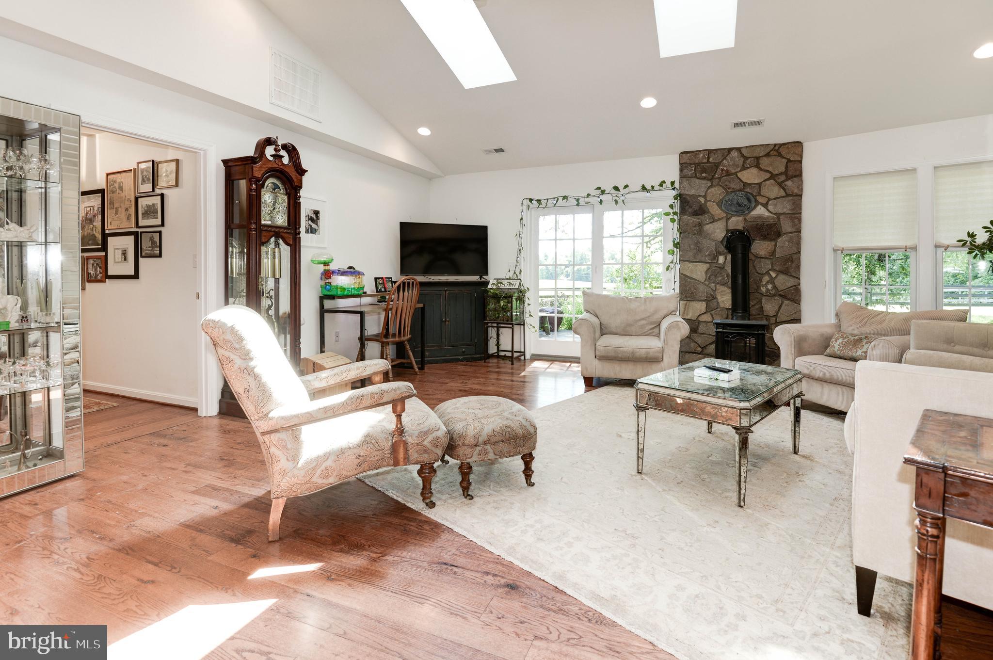 13490 Wilt Store Road Leesburg, VA 20176 - Photo 46 of 93 In - Law Family Room with sky lights and stone