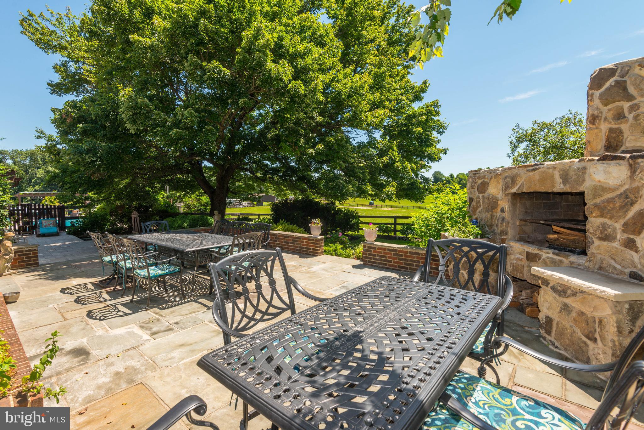 13490 Wilt Store Road Leesburg, VA 20176 - Photo 9 of 93 Magnificent outdoor terrace with fireplace