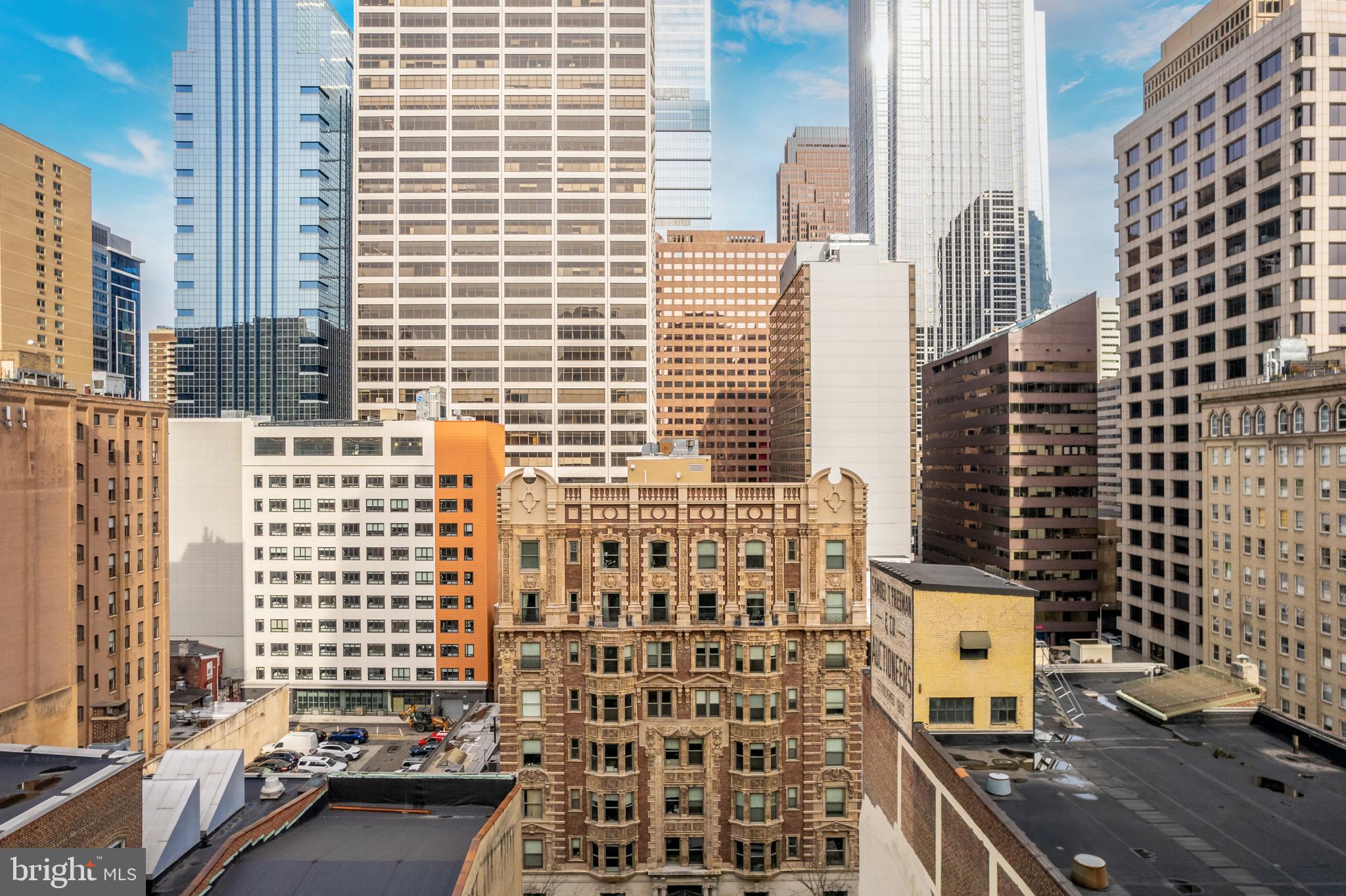 1811 Chestnut Street, Unit 707 Philadelphia, PA 19103 - Photo 35 of 39 a view of a city with tall buildings