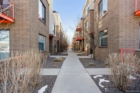 a view of a building along a street