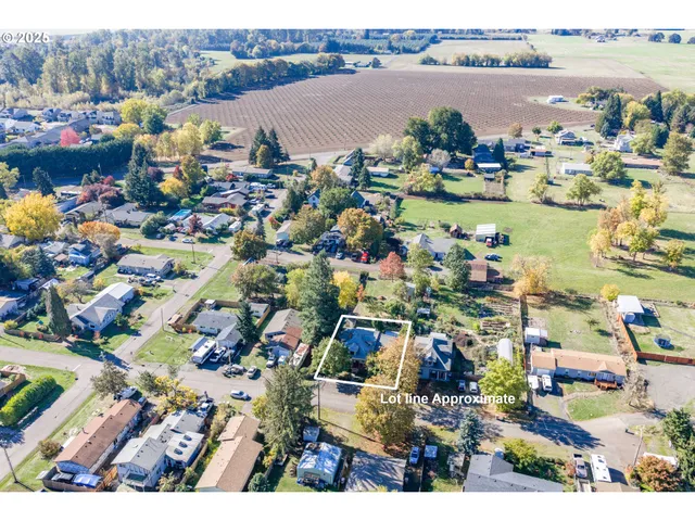 a view of a city with mountains in the background