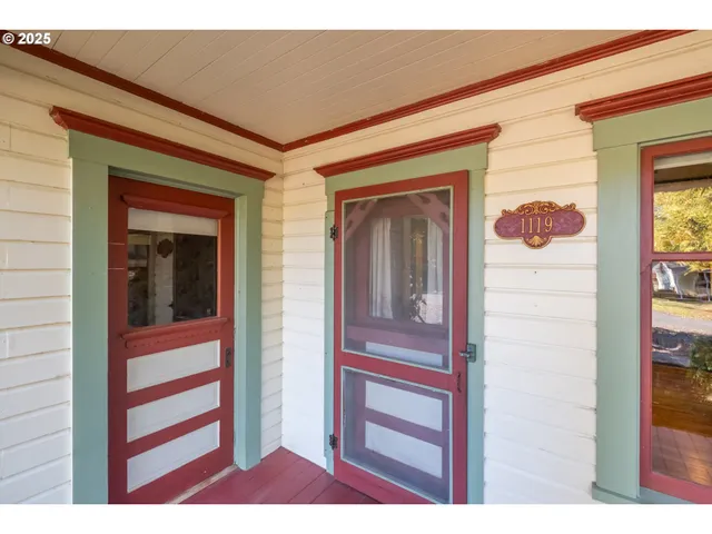 a view of front door